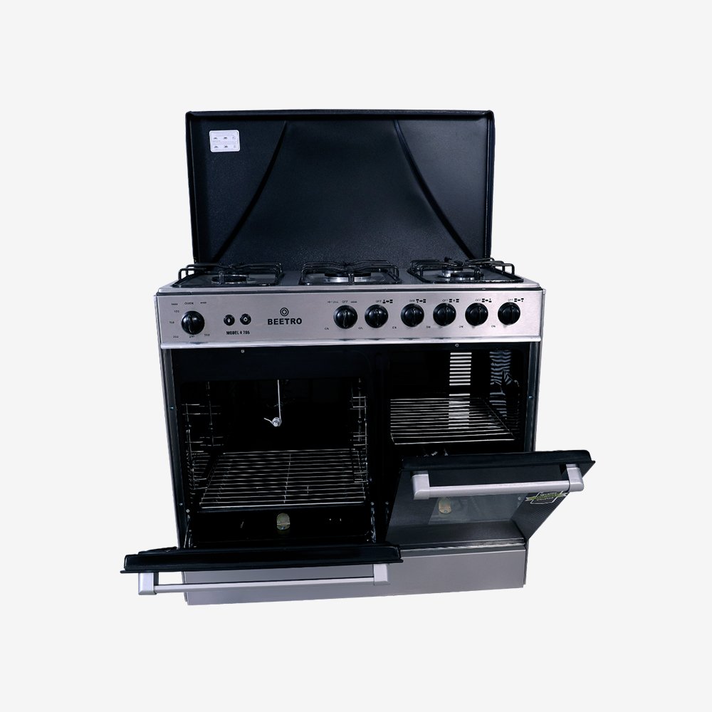 Cooking Range 34" (Wb-786) 5 Brn Metal Top D.Door
