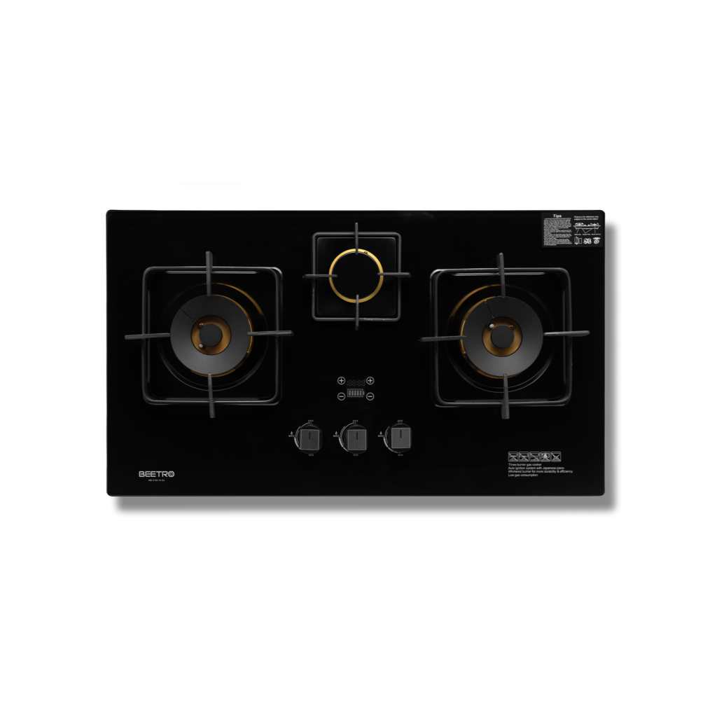 Kitchen Hob (ND-3135-12 GL) 3 Brn (Timer & Safety)